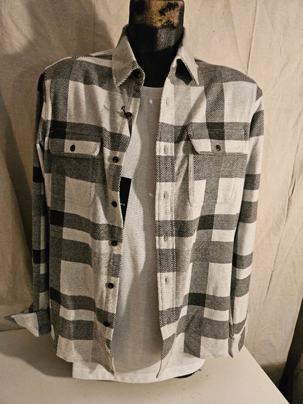 Men's NEW 7 Diamonds Classic Flannel Shirt NWTG Size M Medium